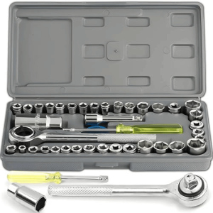 Coffret de douilles et cliquet 40 pièces