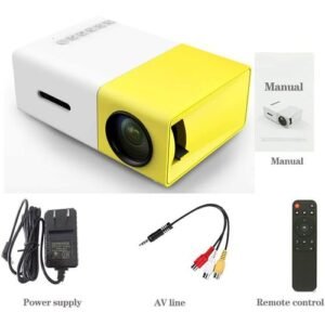 Mini Projecteur Portable YG300 HDMI USB Cinéma Full HD1080P