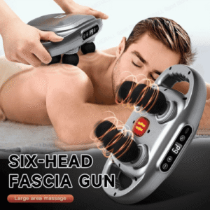 Pistolet de Massage par Vibration à 6 Têtes